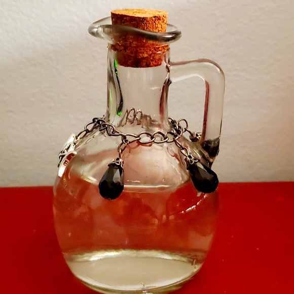 Moon Water Glass Cruet Black Teardrop - Picture 4 of 4